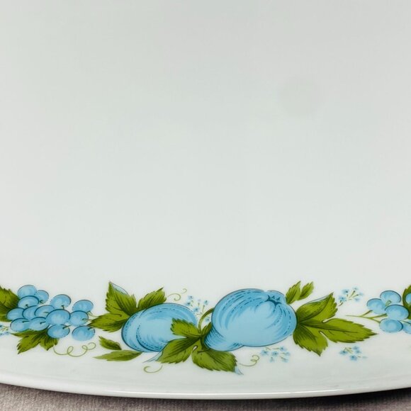 Noritake Cookn Serve Blue Orchard 13" Oval Serving Platter Floral Design - Picture 3 of 9
